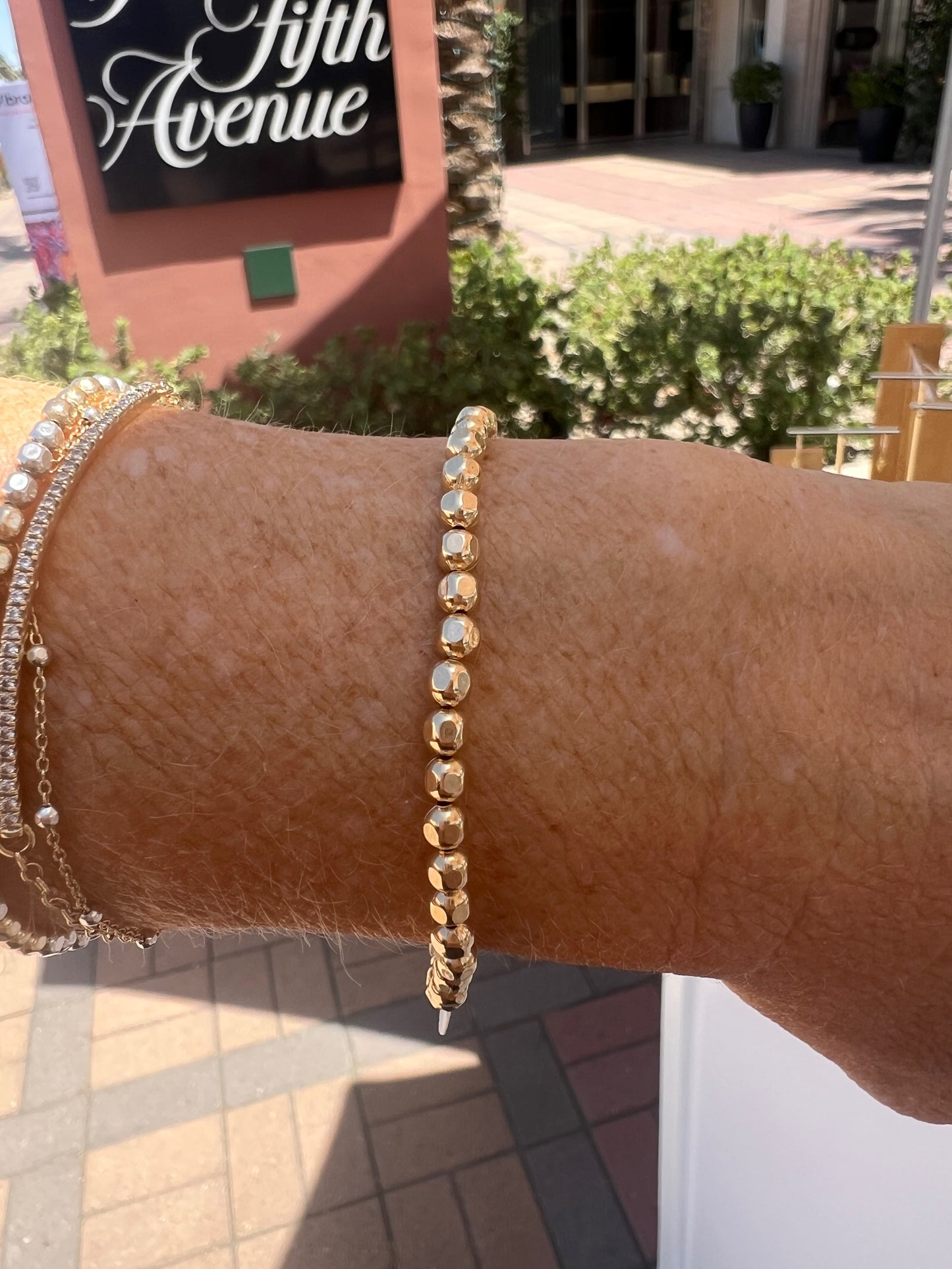 Faceted 3mm Gold Filledl Bracelet