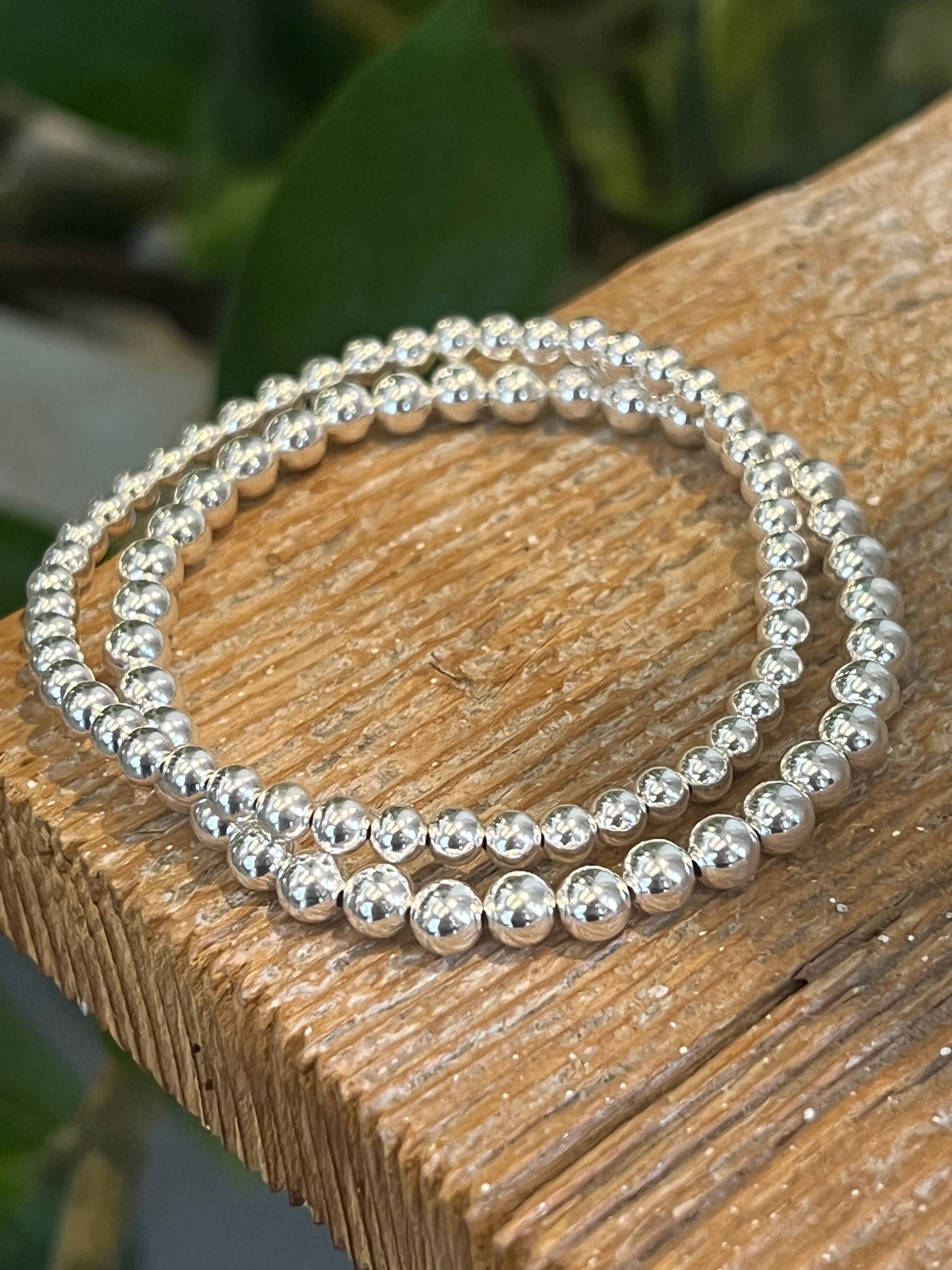 Sterling Silver 2 Stack (5mm, 4mm)