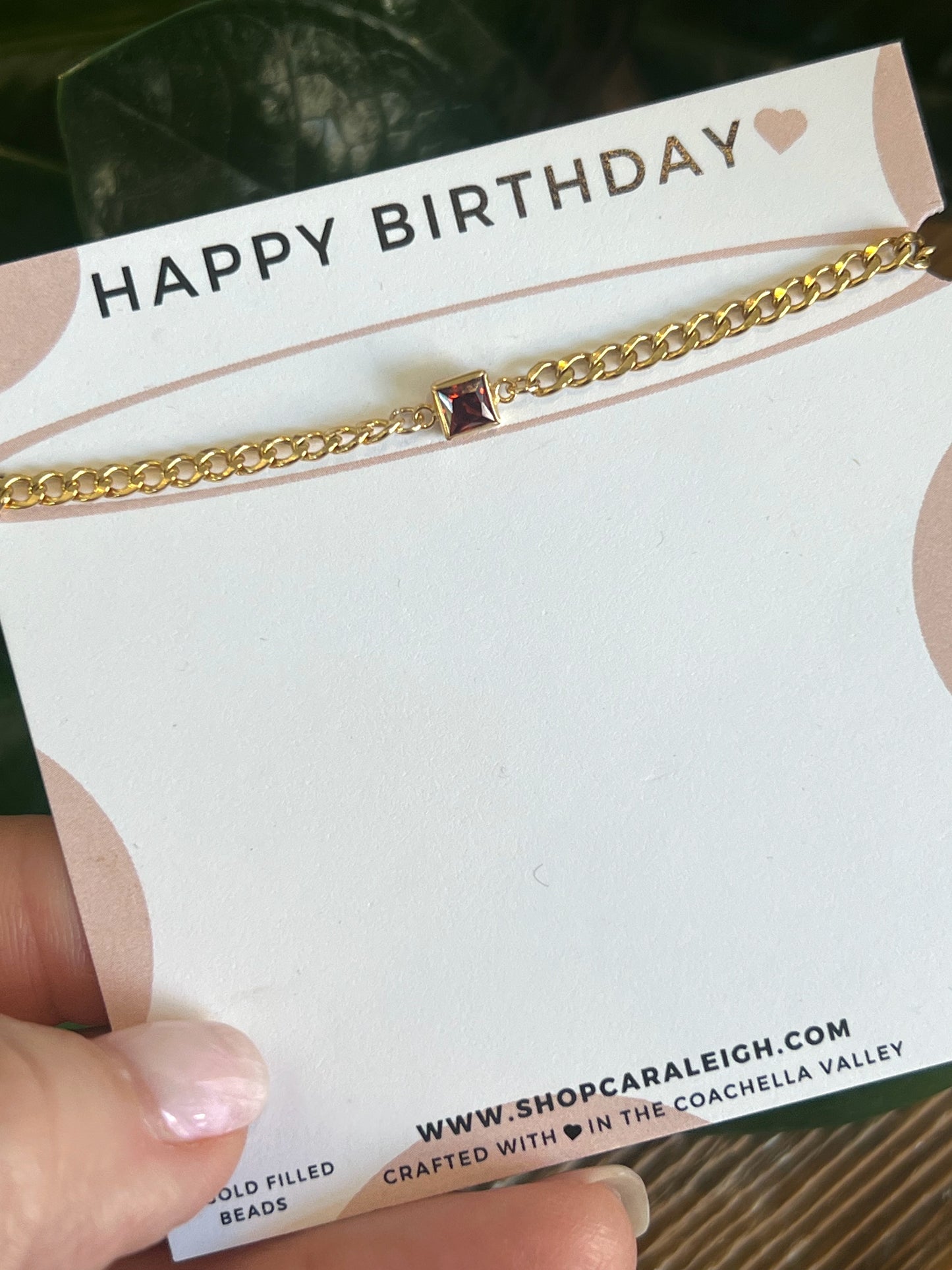 Ashley Birthstone Bracelet