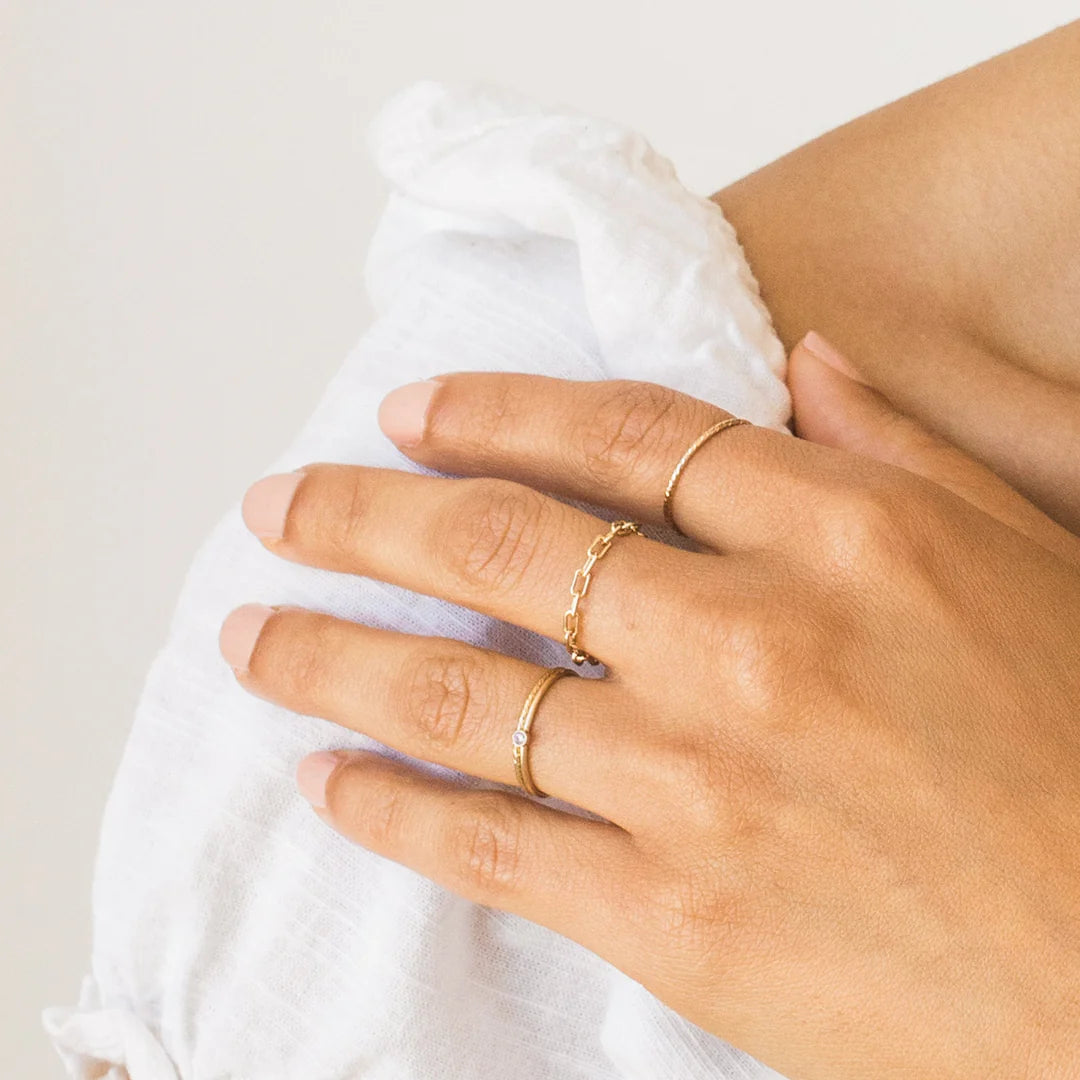 Paperclip Chain Ring