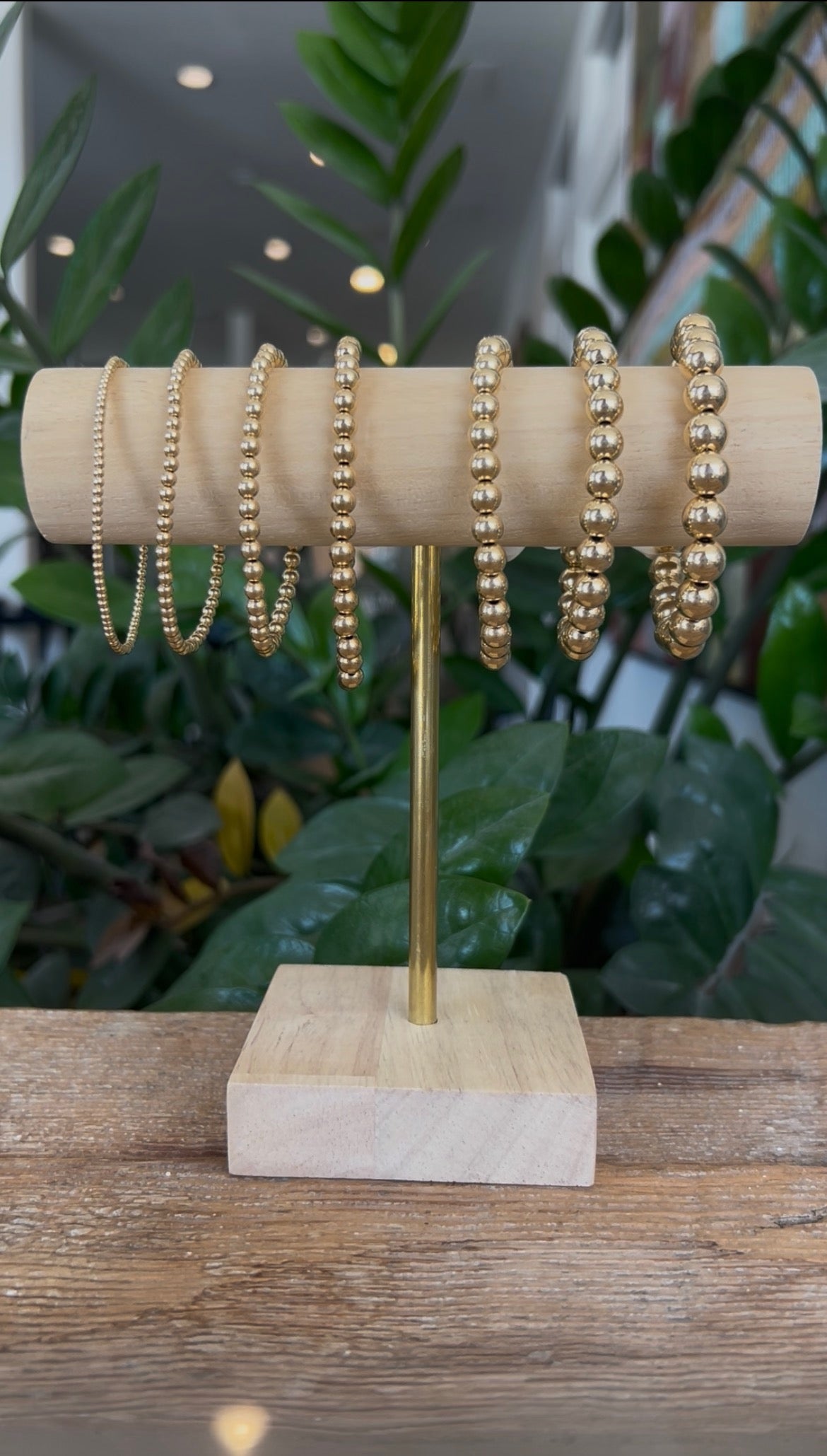 Classic 7mm Gold Filled Beaded Bracelet
