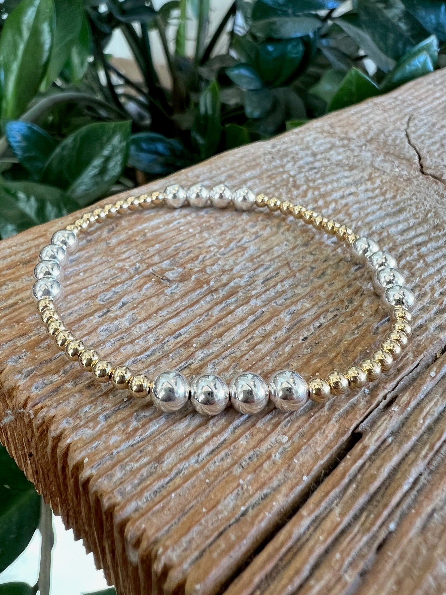 Mixed Metal 5mm Silver/3mm Gold  (4/9/4/9)