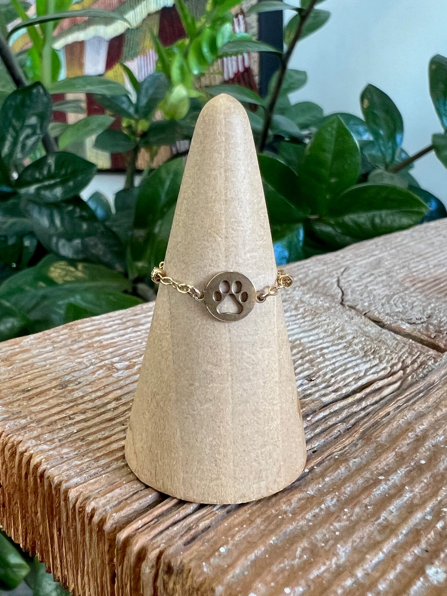 Paw Chain Ring