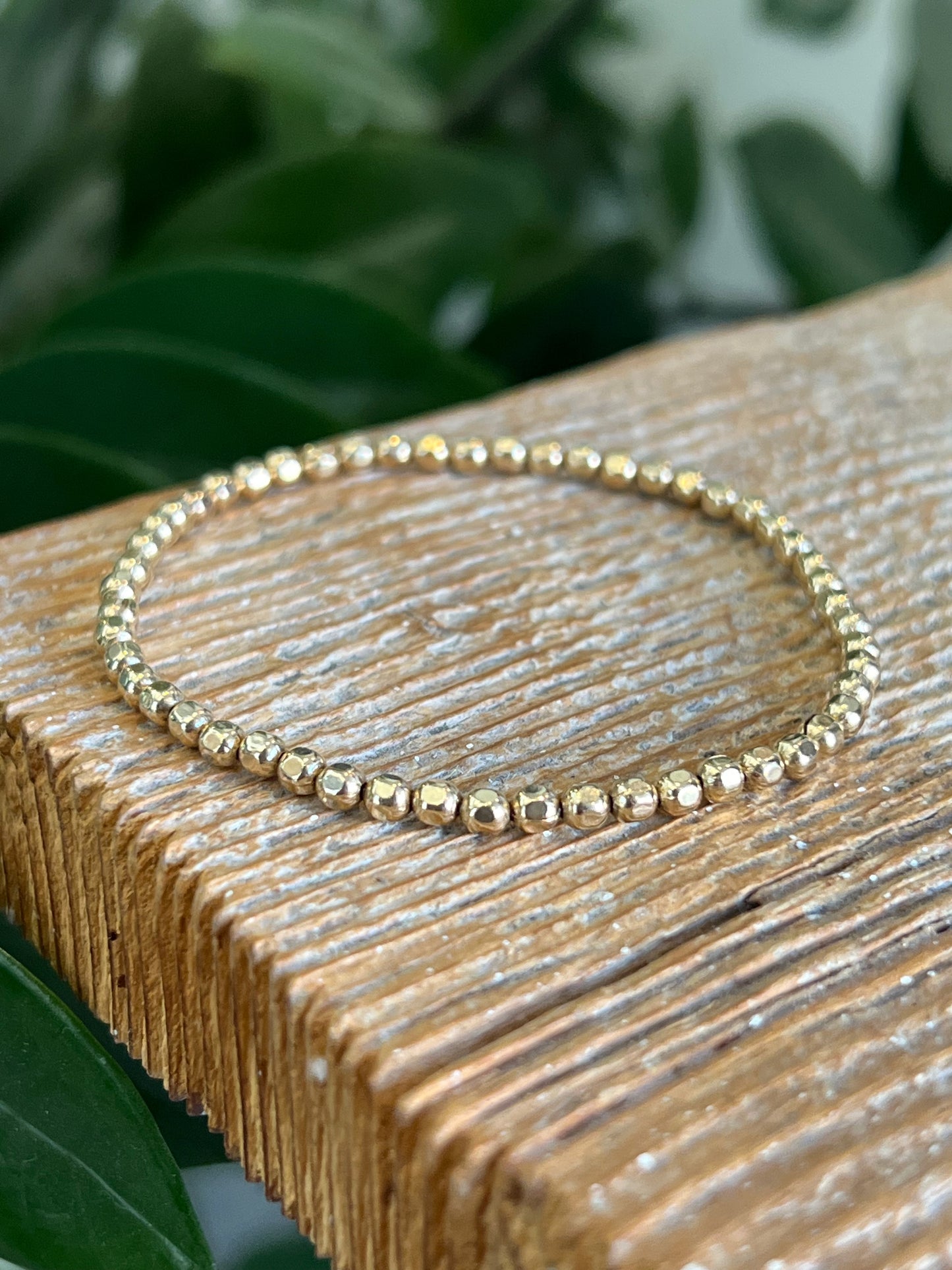 Faceted 3mm Gold Filledl Bracelet
